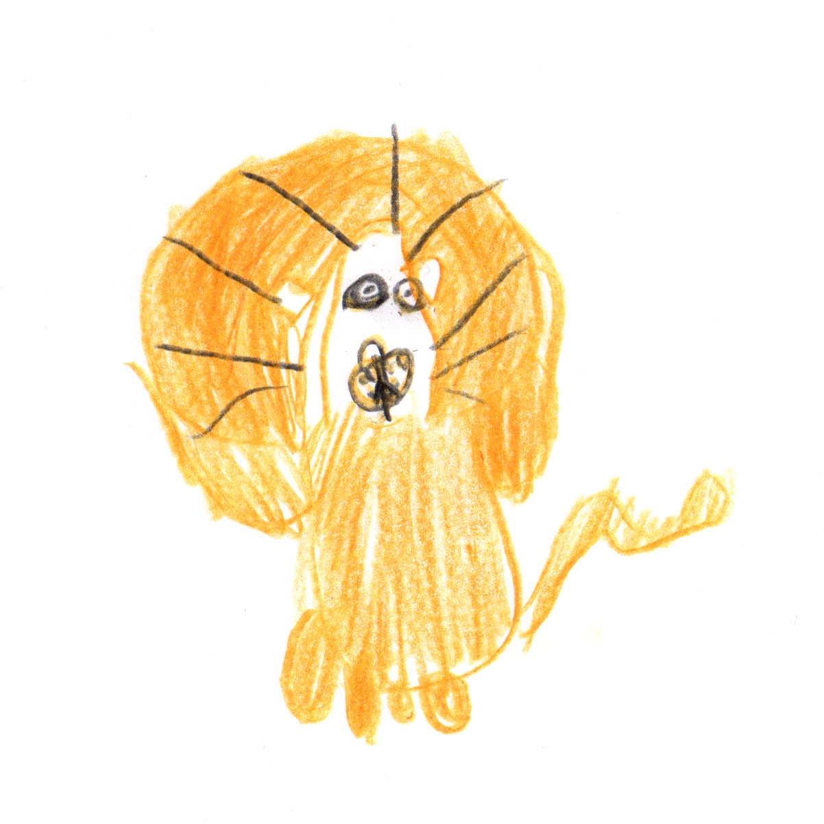 dessin d'un lion